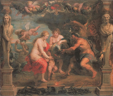 P.P.Rubens y Taller, Tetis recibiendo las armas para Aquiles (modelo)
